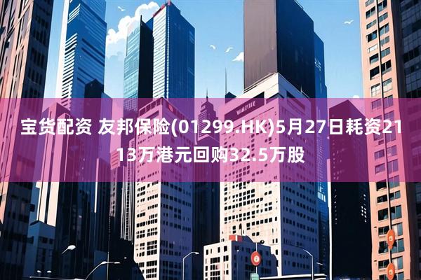 宝货配资 友邦保险(01299.HK)5月27日耗资2113万港元回购32.5万股